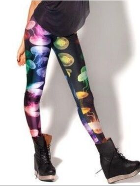 Black Milk Clothing Rainbow Jellyfish Leggings